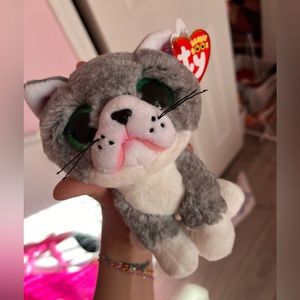 NWT “Fergus” Beanie Boo Grey Scottish Fold Cat